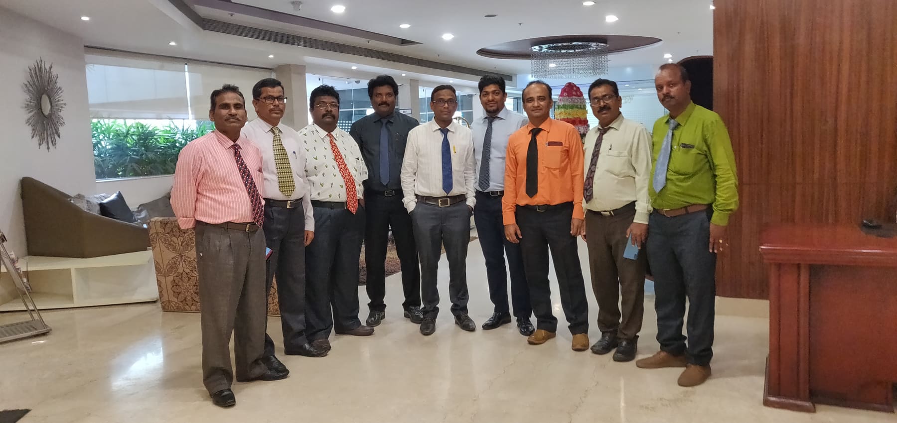 Aanant Goyal with the South sales team in Hyderabad